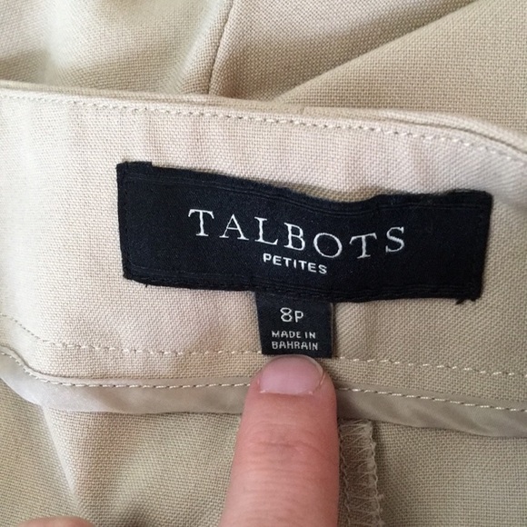 Talbots khaki colored ankle length trousers - Picture 6 of 9